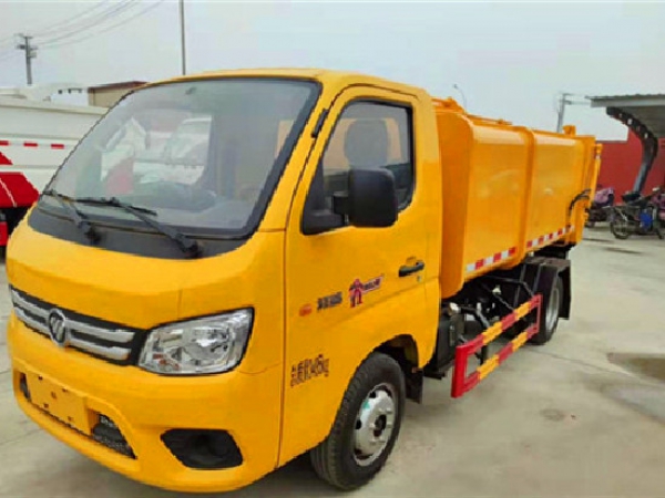 福田國(guó)六3方自裝卸(掛桶)式垃圾車(chē)