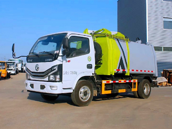 凱馬國(guó)六6方藍(lán)牌自裝卸掛桶）式垃圾車