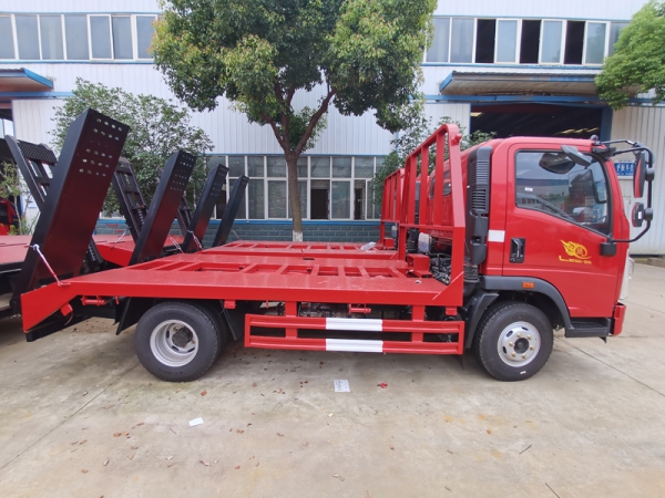 國六豪沃藍(lán)牌平板運(yùn)輸車