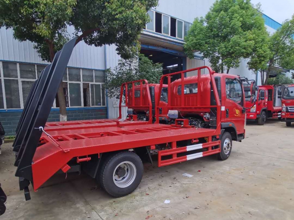 國六豪沃藍(lán)牌平板運(yùn)輸車