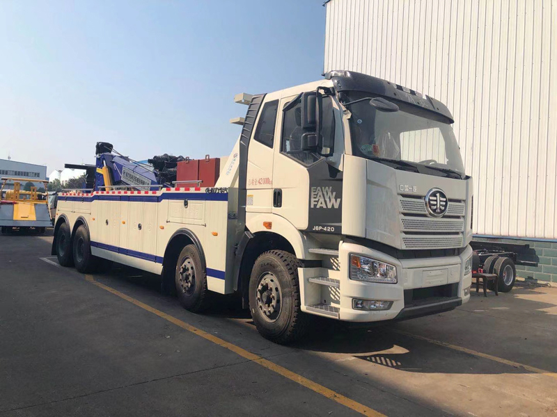 國六解放25噸拖吊聯(lián)體清障車