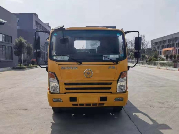 國六大運一拖二平板清障車